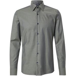 BOSS Overhemd 'Hank'  donkergroen