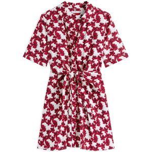 TOMMY HILFIGER Jurk  rood / zwart / wit