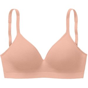 Bralette - Toffee - Katoen/Polyamide - Gewatteerd Zonder Beugels