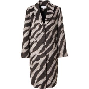 VILA Tussenmantel 'VISIMBA'  donkerbeige / chocoladebruin / donkerbruin