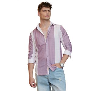 Campus Sutra Overhemd 'Sasha'  mauve / wit