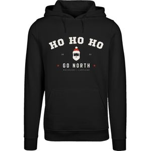 F4NT4STIC Sweatshirt 'Ho Ho Ho Santa Weihnachten'  rood / zwart / wit