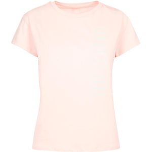 F4NT4STIC Shirt 'Take It Easy'  rosa / wit