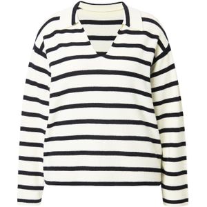 Studio Untold Trui  zwart / offwhite