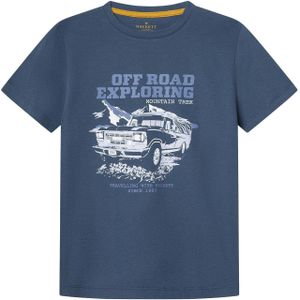 Hackett London Shirt 'Adventure Car'  blauw denim / pastelblauw / donkerblauw / wit