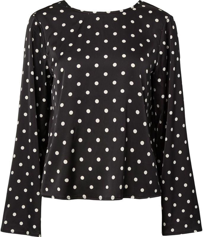 Pcjytta - Satijn Blouse - Tuniek - Polyester - Lange Mouwen - Regular Fit