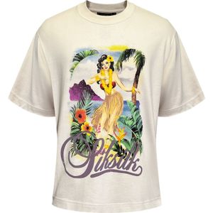 SikSilk Shirt  ecru / bruin / geel / smaragd