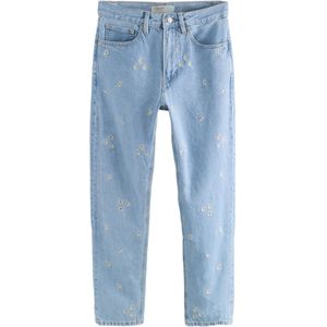 Next Jeans  blauw denim / donkergeel / wit