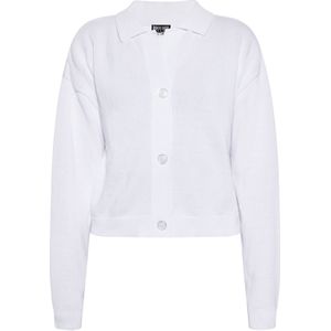 myMo KIDS Gebreid vest 'Rocks Rockeasy'  wit