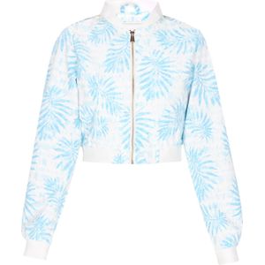 IZIA Tussenjas  aqua / wit