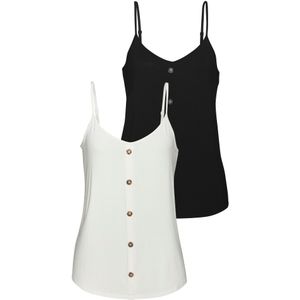 LASCANA Top  zwart / wit