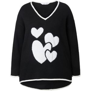 MIAMODA Trui  zwart / wit