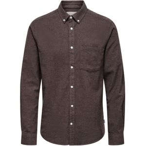 Only & Sons Overhemd 'ONSNIKO'  wijnrood