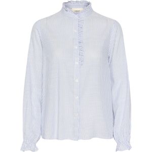 Cream Blouse 'CRBisca'  hemelsblauw / wit