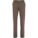 Fundamentals - Heren Slim fit chino van premium bi-stretch - Slim Fit - Kaneelbruin - Katoen - Maat: 28/30
