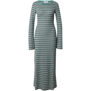 SHYX Gebreide jurk 'Feliz'  limoen / grijs / petrol / jade groen