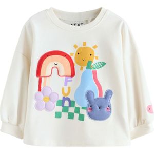 Next Shirt  ecru / lichtblauw / geel / rood