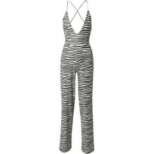 ABOUT YOU x Alina Eremia Jumpsuit 'Mina'  zwart / wit