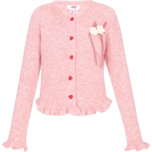 MYMO Gebreid vest  lichtroze / wit