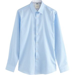 Next Overhemd  lichtblauw / wit