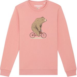 Watapparel Sweatshirt 'Fahrradbär'  rosa