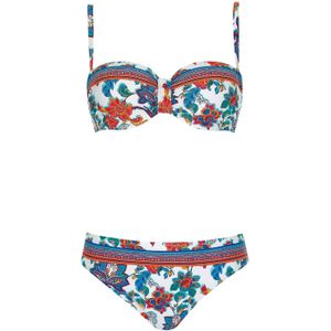 OLYMPIA Bikini  blauw / oranje / karmijnrood / wit