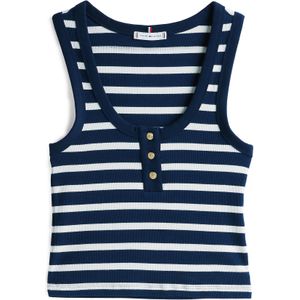 TOMMY HILFIGER Top  marine / wit