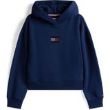 TOMMY HILFIGER - Sweatshirt - Navy - Met Capuchon - Logoprint