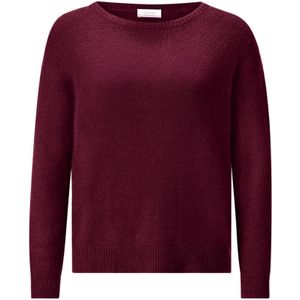 Rich & Royal - Gebreide Pullover - Dames - Materiaalmix met Alpaca - Regular Fit - Ribboorden
