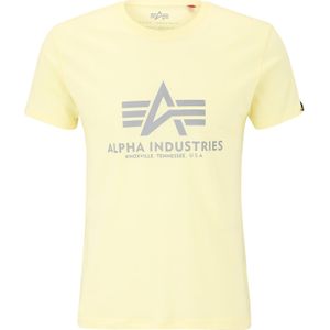 ALPHA INDUSTRIES Shirt  lichtgeel / grijs