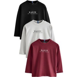 Baker by Ted Baker Shirt  bourgogne / zwart / wit