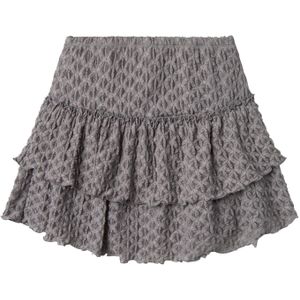 Rok - Kort - Kantdetail - Voering van Polyester - Elastische Taille