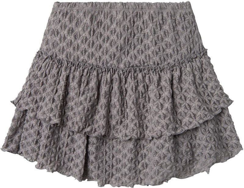 Rok - Kort - Kantdetail - Voering van Polyester - Elastische Taille