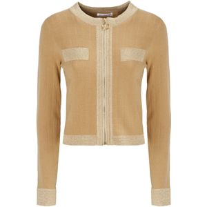 Influencer Gebreid vest  beige / sand