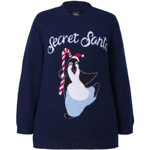 Ulla Popken Trui  marine / wit