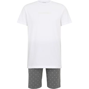Calvin Klein Underwear Pyjama kort  crème / donkergrijs / wit