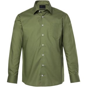 JP1880 Zakelijk overhemd  olijfgroen