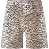 Rich & Royal Bandplooi jeans  lichtbeige / zwart / wit