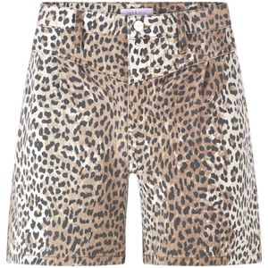 Rich & Royal Bandplooi jeans  lichtbeige / zwart / wit