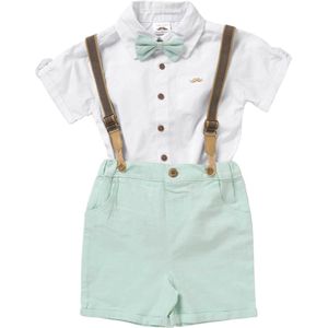 Little Gent Set 'Classic'  lichtgroen / wit