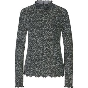 heine - Gedessineerd Shirt - Mos/Kaki - Lange Mouwen