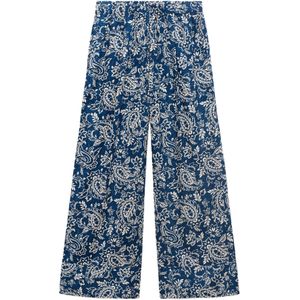 MANGO Broek 'NEMO'  blauw / wit