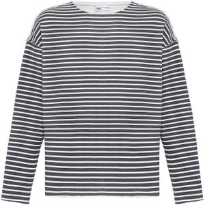 VAMOS CLO Shirt  antraciet / wit