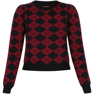 myMo ROCKS Trui  bourgogne / zwart