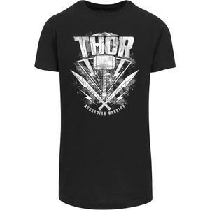 F4NT4STIC Shirt 'Marvel Thor Ragnarok Thor Hammer'  grijs / zwart / offwhite