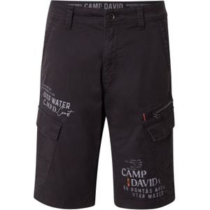 CAMP DAVID Cargobroek  grijs / zwart