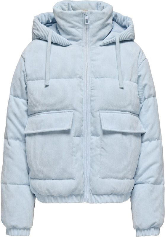 Onlevi - Puffer Jacket - Winterjas - Hoge Hals - Lange Mouwen - Kort