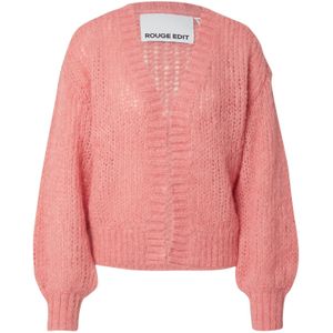 VILA ROUGE EDIT Gebreid vest 'ROUBANU'  pitaja roze