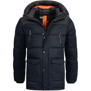 Indicode - Winterjas - Navy - Met Capuchon