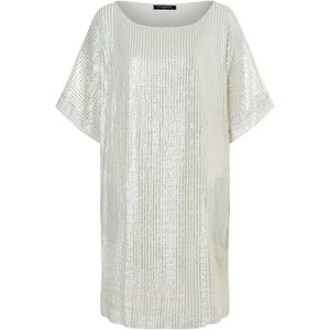 Ana Alcazar Jurk 'Wahea'  parelwit